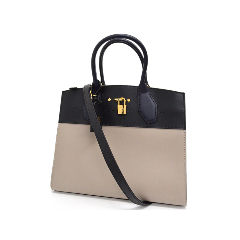 Louis Vuitton City Steamer MM Bag Handbag High Noir